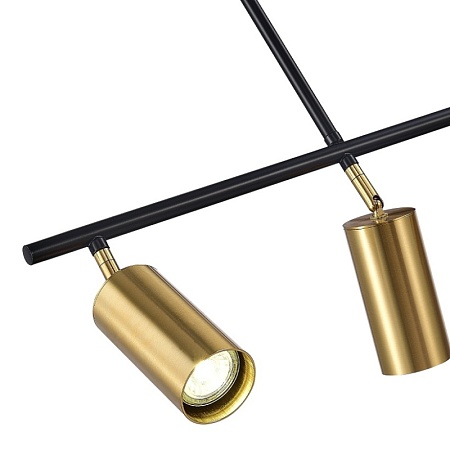 Светильник подвесной ST-Luce Черный/Латунь GU10 5*5W 4000K SL1206.413.05 - фото