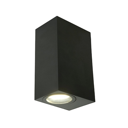 Светильник садово-парковый Feron.ONE DH051-P,на стену, 2*GU10 220-240V, черный пластик - фото