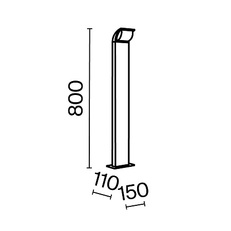 Ландшафтный светильник Outdoor Stock O446FL-L7GF3K - фото
