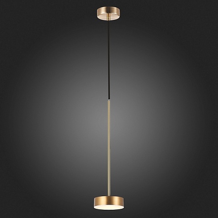 Светильник подвесной ST-Luce Латунь/Латунь LED 1*7W 3000K SL6000.303.01 - фото