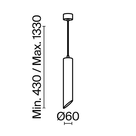 Подвесной светильник Technical Lipari P044PL-01-40GU10-W - фото