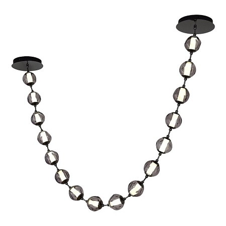 SL6520.403.16 Светильник подвесной ST-Luce черный жемчуг/прозрачно-дымчатый LED 1*80W 4000K HELMI - фото