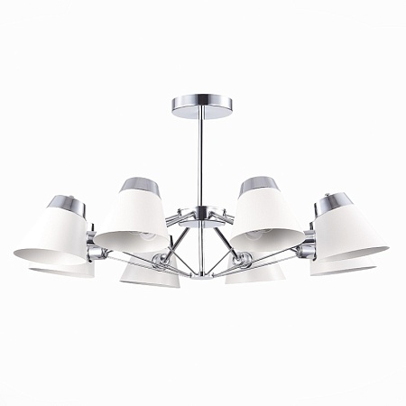 Светильник потолочный Хром/Белый E14 8*40W SLE155802-08 - фото