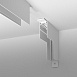 Коннектор угловой внутренний для накладного шинопровода белый Slim Magnetic 85091/11 Elektrostandard - фото