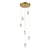 Светильник подвесной ST-Luce Золотистый/Прозрачный LED 6*3W 3000K SL6114.203.06