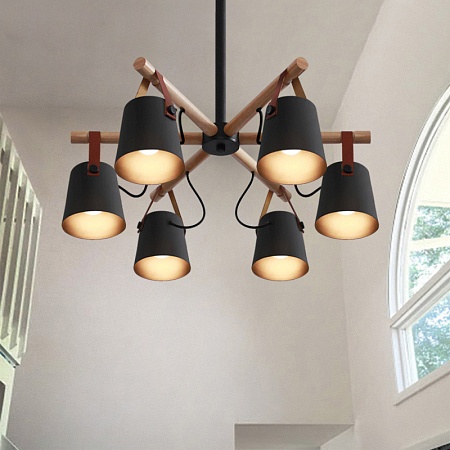 Люстра Потолочная На Штанге Natura C6 Black Imperiumloft 178001-26 - фото