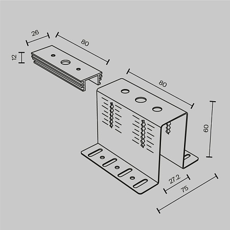 Крепеж для установки Exility в деревянный потолок - фото