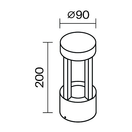 Настенный светильник (бра) Outdoor Vint O458WL-L9GF3K - фото