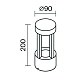 Настенный светильник (бра) Outdoor Vint O458WL-L9GF3K - фото