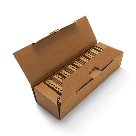 Зажим наборный изолированный (винтовой) ЗНИ - 4,0 (JXB4), бежевый STEKKER - фото