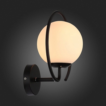 Светильник настенный Черный/Белый E27 1*60W SL418.401.01 - фото