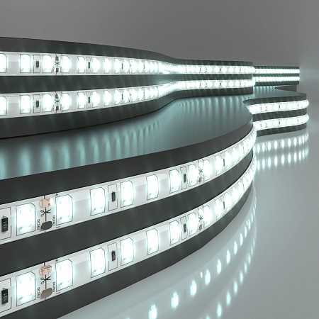 Светодиодная лента 24 В 9,6 Вт/м 120 Led/м 2835 IP65, холодный белый 6500K, 5 м Лента светодиодная 24V 9,6W 120Led 2835 IP65 холодный белый, 5м Elektrostandard - фото