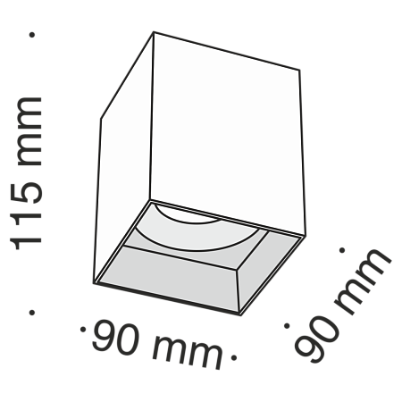 Потолочный светильник Technical Slim C015CL-01W - фото