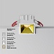 Встраиваемый светильник Technical Alfa LED DL043-01-10W3K-SQ-W-1 - фото