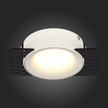 Св-к встр. Белый GU10 1*50W IP20 D78xH30 165-265V Без ламп ST218.558.01 - фото