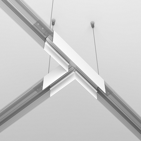 Коннектор Т-образный Exility накладной белый - фото