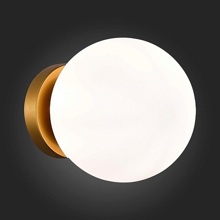 Светильник настенный Золотистый/Белый E27 1*40W SL717.201.01 - фото