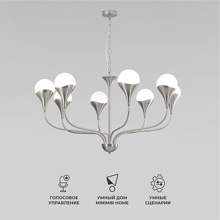 Подвесной светильник Eurosvet 60169/8 никель - фото