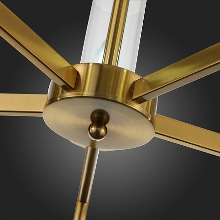 Люстра подвесная ST-Luce Латунь/Латунь, Прозрачный E14 5*60W SL1159.303.05 - фото