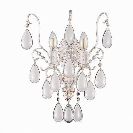 Светильник настенный Золотистый/Белый матовый E14 2*60W SLE160301-02 - фото