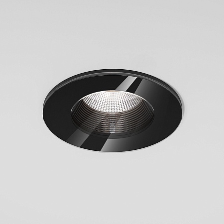 Cветильник встраиваемый светодиодный 7W 4000 черный 25096/LED Elektrostandard - фото