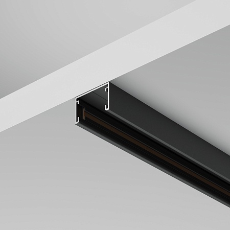 Шинопровод 2м накладной Basity, черный - фото