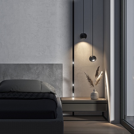 Slim Magnetic Трековый светильник 12W 4200K Lars черный 85033/01 85033/01 Elektrostandard - фото