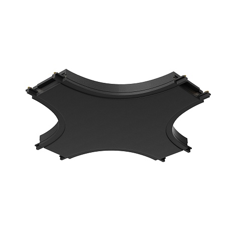 Коннектор питания X-образный Radity черный - фото