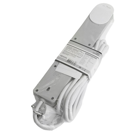 Сетевой фильтр 5-местный с/з STEKKER HM20-51-053x1мм2, 5 м, серия Optima, белый - фото