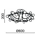 Потолочный светильник Maytoni Tessara MOD081CL-L36G3K - фото