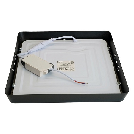 Светодиодный светильник Feron AL505 накладной 24W 4000K черный - фото