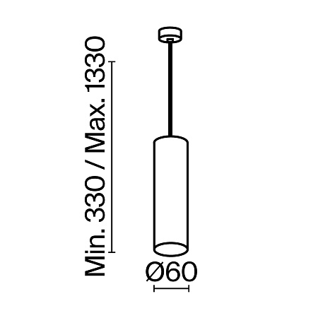 Подвесной светильник Technical Focus P075PL-01MG - фото