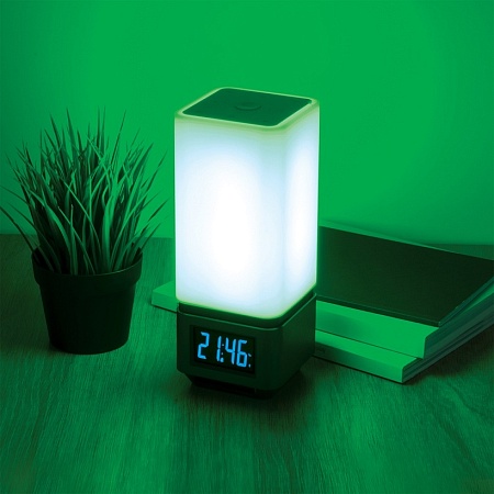 Smart-лампа с bluetooth-колонкой  серебристый Lussole Media 80418/1 - фото
