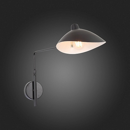 Бра ST-Luce Черный/Черный, Белый E27 1*60W SL305.401.01 - фото