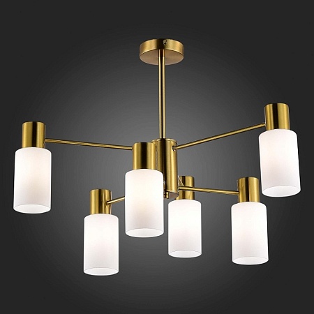 Светильник потолочный Латунь/Белый E14 6*60W SLE1139-302-06 - фото