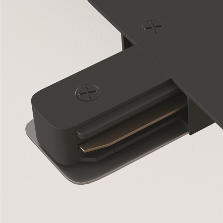 Коннектор L-образный Unity встраиваемый черный - фото