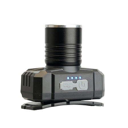 Фонарь налобный FERON TH2314 c аккумулятором 20W, 2500mAh IP44, USB type-C, Алюминий - фото