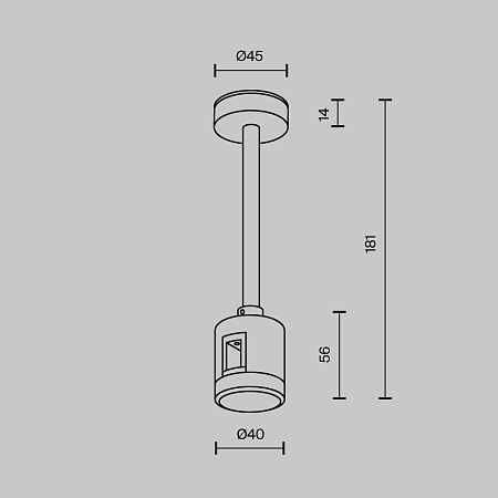 Комплектующие для систем освещения с токоведущими элементами Technical TRA156C-IPCL1-PT - фото