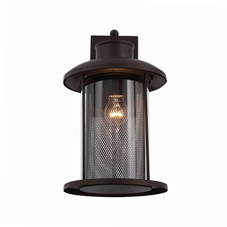 Светильник уличный настенный ST-Luce Темный кофе/Прозрачный, Темный кофе E27 1*60W SL080.401.01 - фото