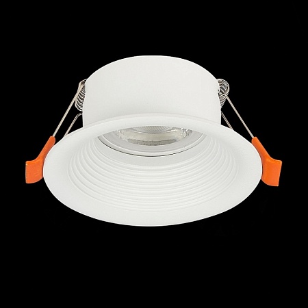 Св-к встр. Белый GU10 1*50W D89xH40 220V Без ламп ST202.508.01 - фото