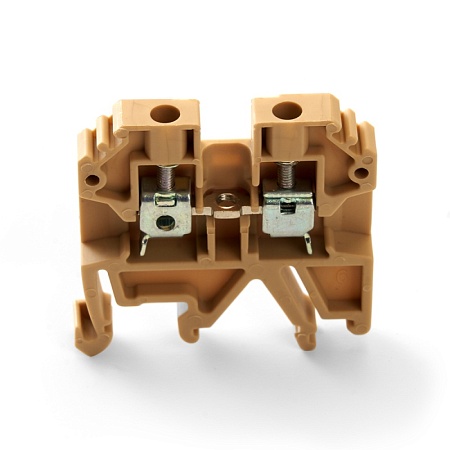 Зажим наборный изолированный (винтовой) ЗНИ - 2,5 (JXB2.5), бежевый STEKKER - фото
