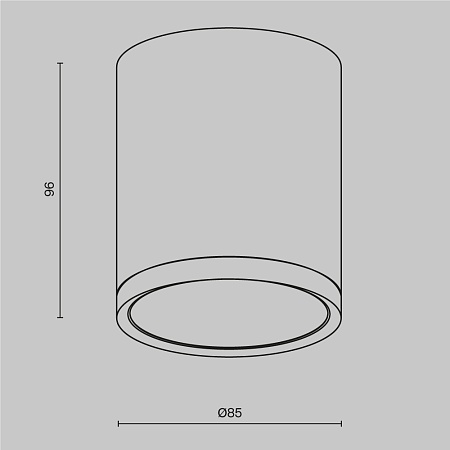 Потолочный светильник Technical Hoop C086CM-GX53-MRD-WB - фото