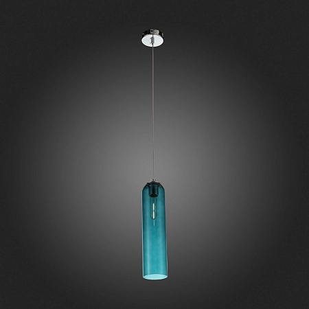 Светильник подвесной ST-Luce хром/зеленый E27 1*60W SL1145.183.01 - фото