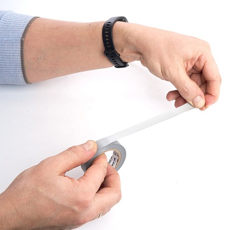 Изоляционная лента STEKKER INTP01315-20 0,13*15 мм. 20 м. серебро - фото