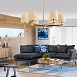 Люстра Jorgenson D85 White/Dark Wood Imperiumloft 203574-26 - фото