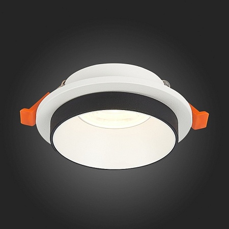 Св-к встр. Белый GU10 1*50W D92xH38 220V Без ламп ST206.508.01 - фото