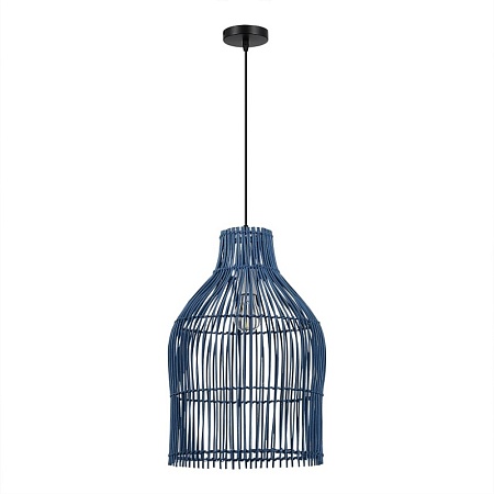 Светильник подвесной ST-Luce Черный/Синий E27 1*40W SL1513.403.01 - фото