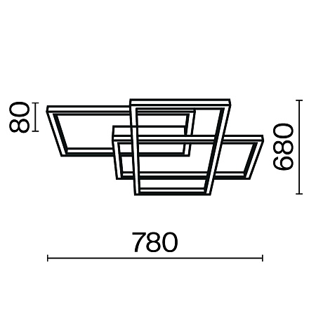 Потолочный светильник Maytoni Rida MOD015CL-L80GK - фото