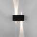 Уличный настенный светодиодный светильник WINNER DOUBLE LED IP54 35137/W черный Elektrostandard - фото