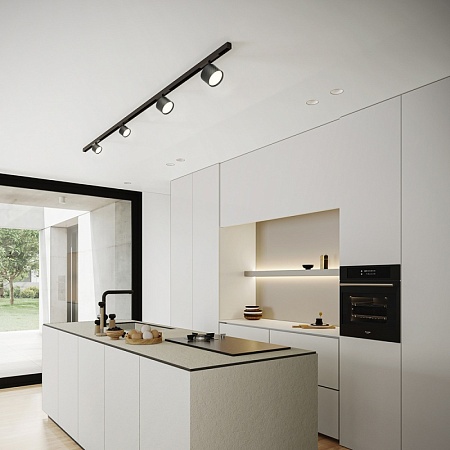 Светильник Feron AL125 трековый однофазный на шинопровод под лампу GX53, черный - фото